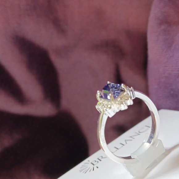 Sterling Brilliance Crystal Quartz Ring Size 9 (NEW) Still in Box - Picture 4 of 8